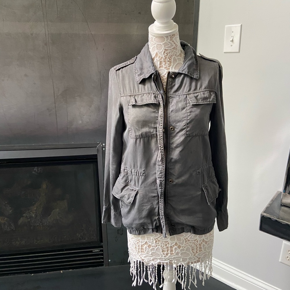 Velvet heart cargo jacket